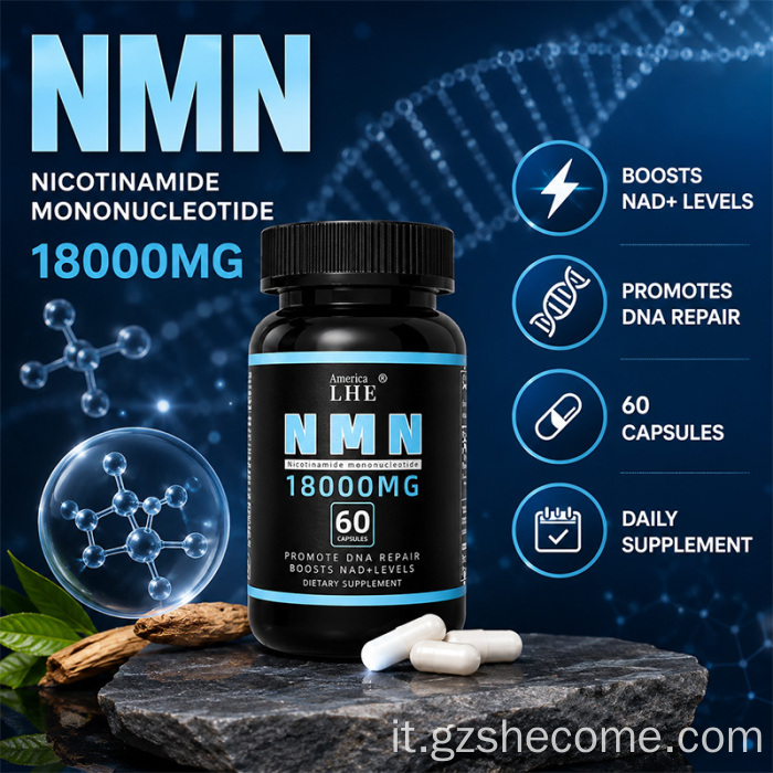 Il miglior integratore Shecome NMN ripristina le capsule NMN del sangue